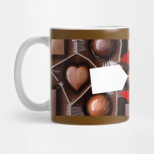 Valentine's Day chocolate & roses present yoga mat Mug